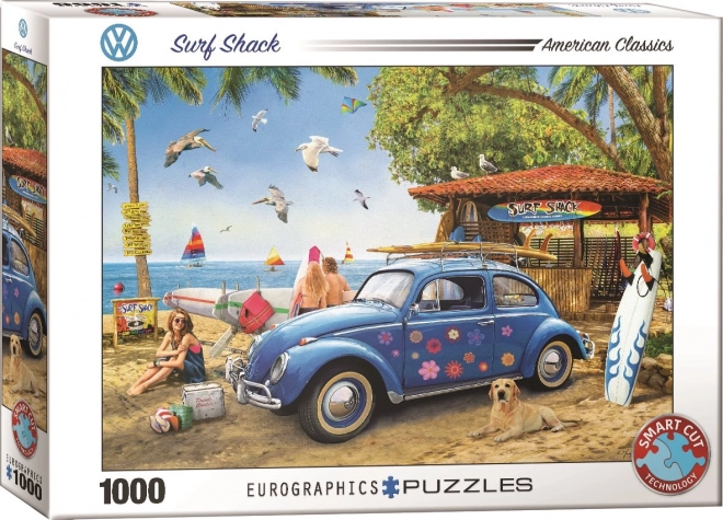 Puzzle Eurographics VW Brouk a Surfaři 1000 dílků