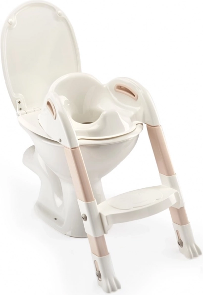 Židlička na WC se schůdky Kiddyloo Off White
