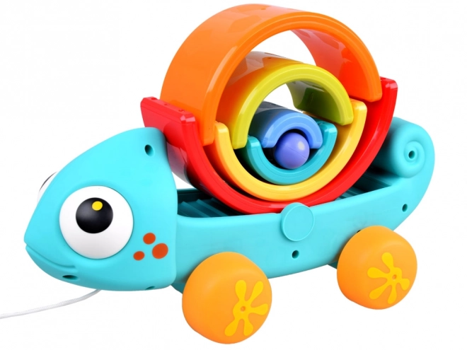 Duhový chameleon hračka montessori 18m+