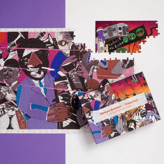 Oboustranné puzzle Romare Bearden x DreamYard 500 dílků