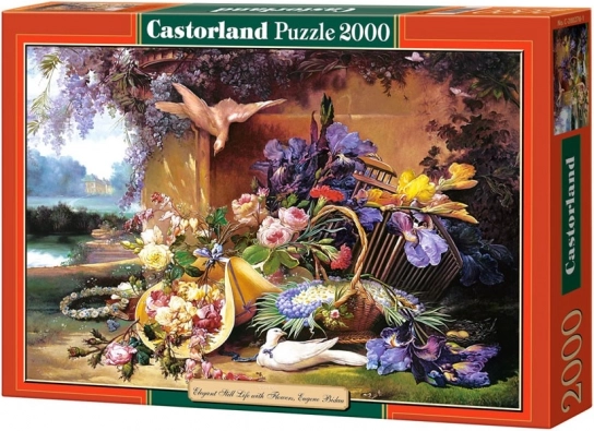Puzzle 2000 dílků – Elegantní zátiší s květinami, Eugene Bidau
