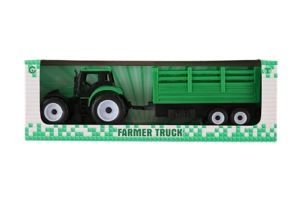 Plastový traktor s přívěsem