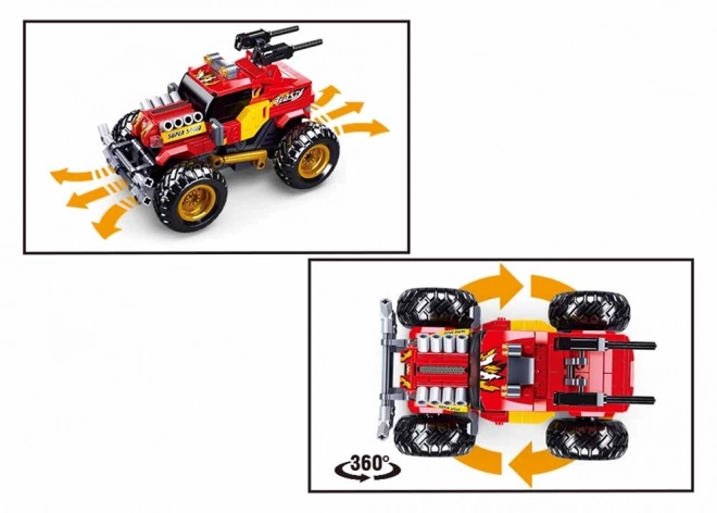 Sluban Power Bricks RC off-road červený na dálkové ovládání
