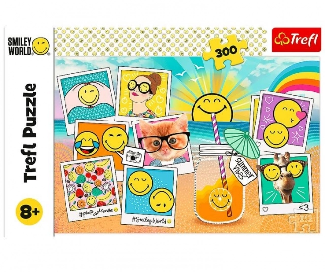 Puzzle 300 dílků Smajlík na dovolené