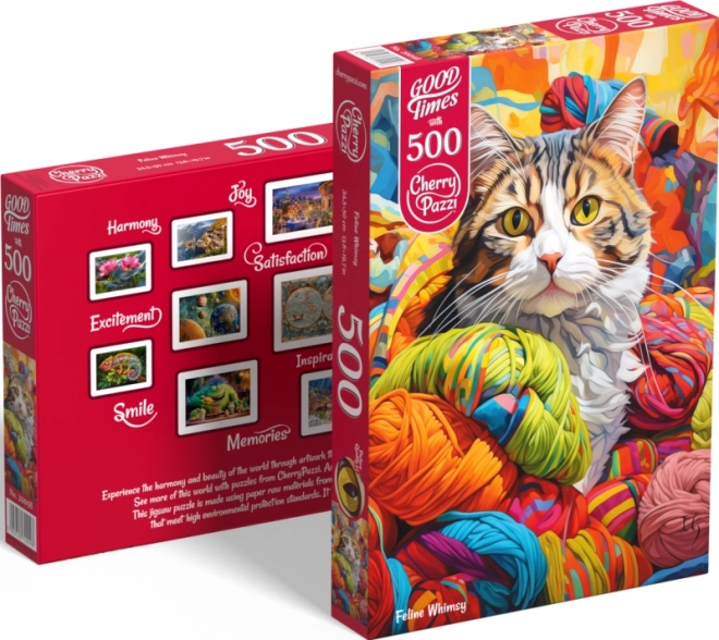 Puzzle Kočičí Vrtochy 500 Dílů