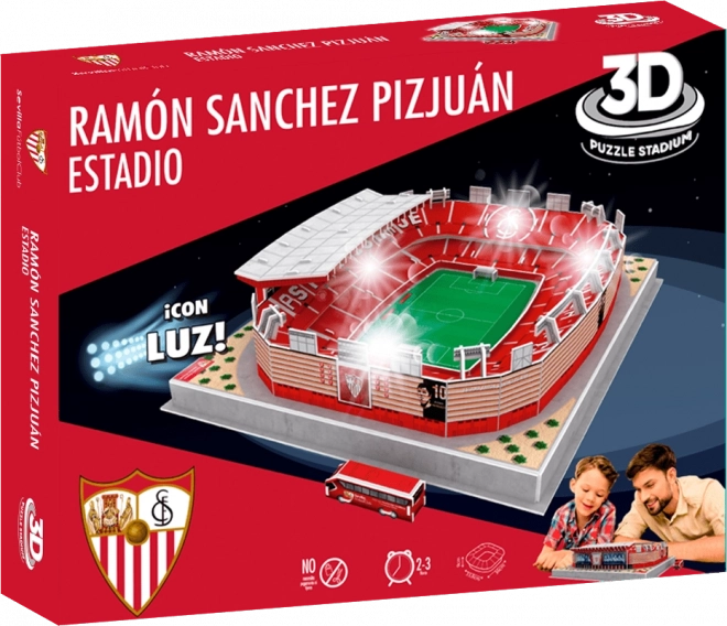 Svítící 3D puzzle stadion Ramón Sánchez-Pizjuán - FC Sevilla