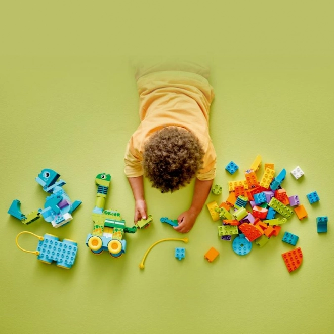 Stavebnice LEGO DUPLO 3 v 1: Dinosauři na Kolečkách