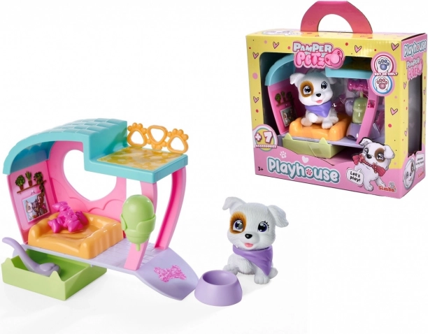 pamper petz domeček se štěňátkem a doplňky