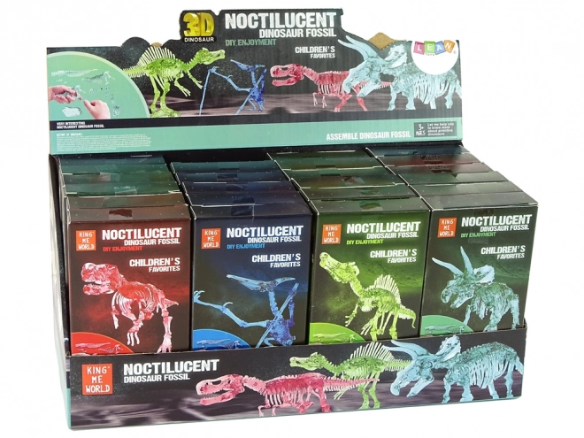 Skládačka Dinosaura Svítící ve Tmě