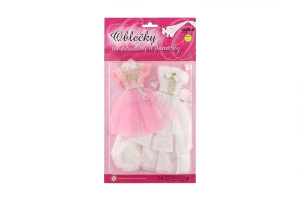 Oblečky pro panenky s doplňky - 2 kusy