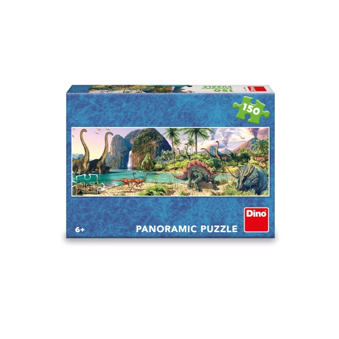 Puzzle Dinosauři u jezera 150 dílků