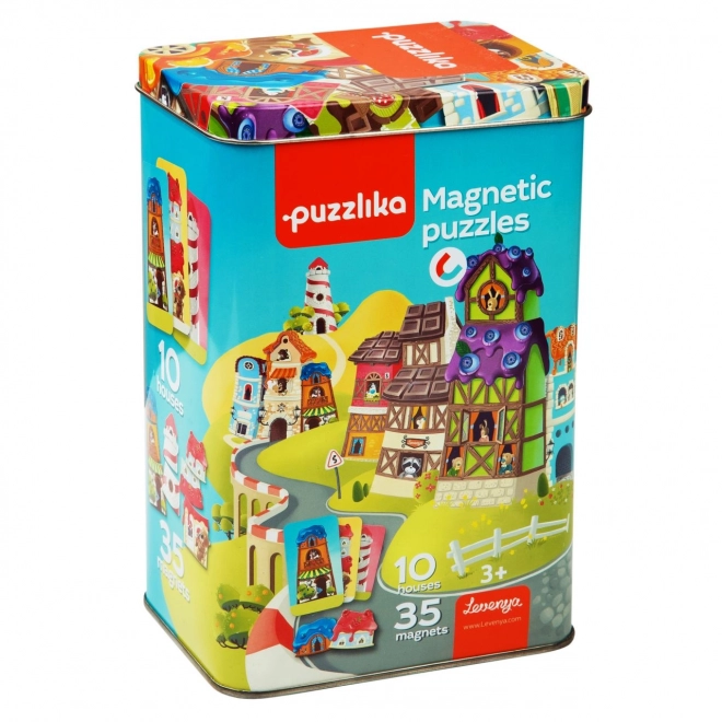 Magnetická hra Domečky pro děti