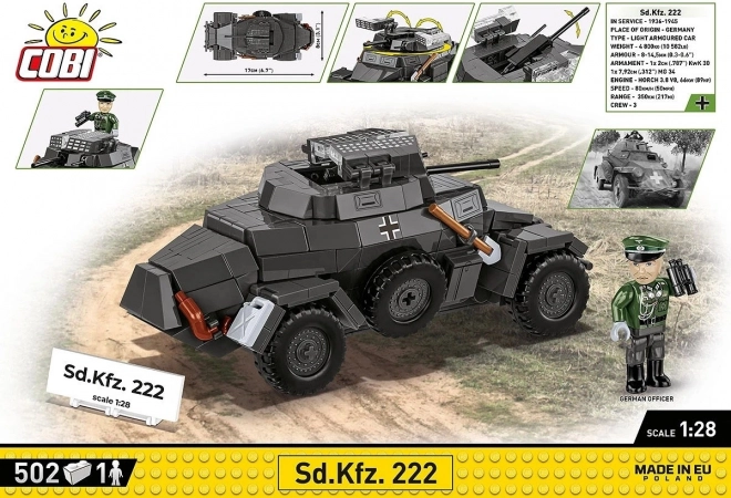 Sestava stavebnice Sd.Kfz. 222