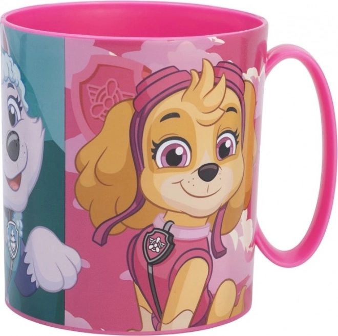 Plastový hrneček 390 ml Tlapková patrola růžový