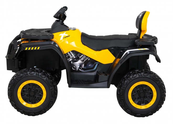 Čtyřkolka XT-Speed pro děti žlutá + 4x4 + EVA + pomalý start + rádio MP3 + LED dioda