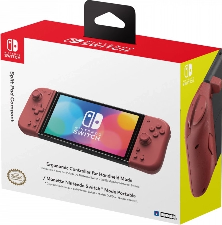 split pad compact pro nintendo switch – meruňkově červený