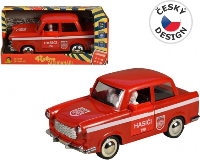 Retro hasičské auto na setrvačník