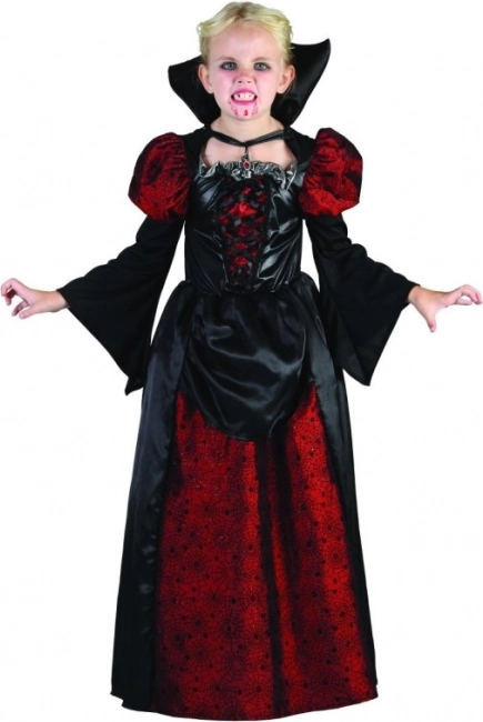 Kostým pro karneval upírka 130 - 140 cm
