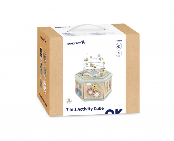 Interaktivní dřevěný šestiúhelník Montessori TOOKY TOY