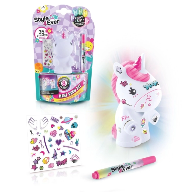 Svítící dekorační figurka STYLE4EVER mini deco, 8 barev