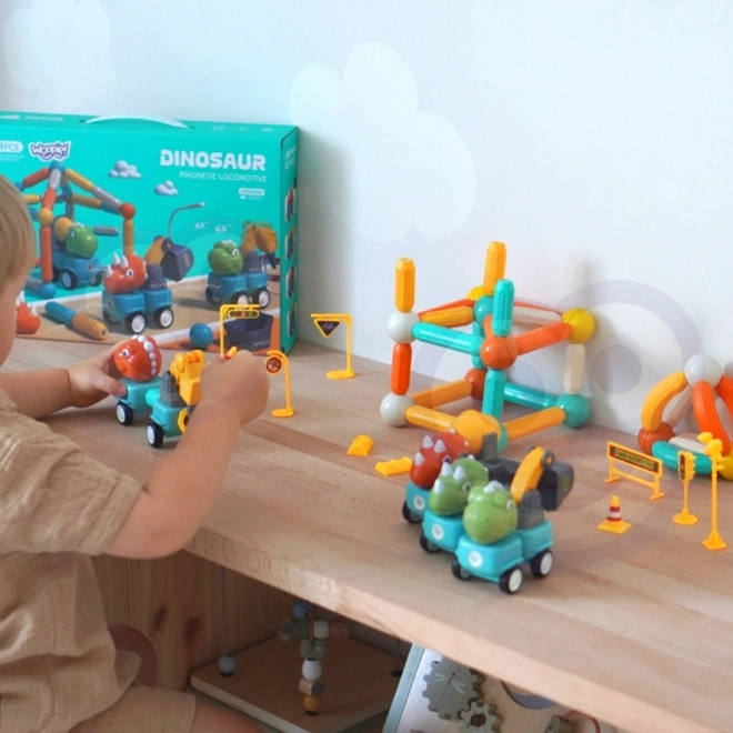 Woopie magnetické kostky dinosauři konstrukční sada