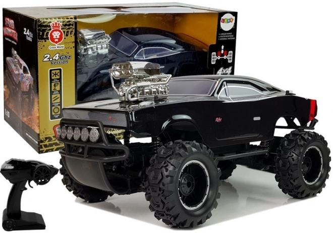 Zdalně ovládané terénní auto 4x4 černé