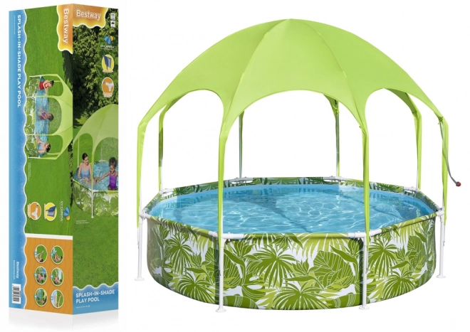 Dětský zahradní bazén 244 cm x 51 cm Bestway 56432 Green