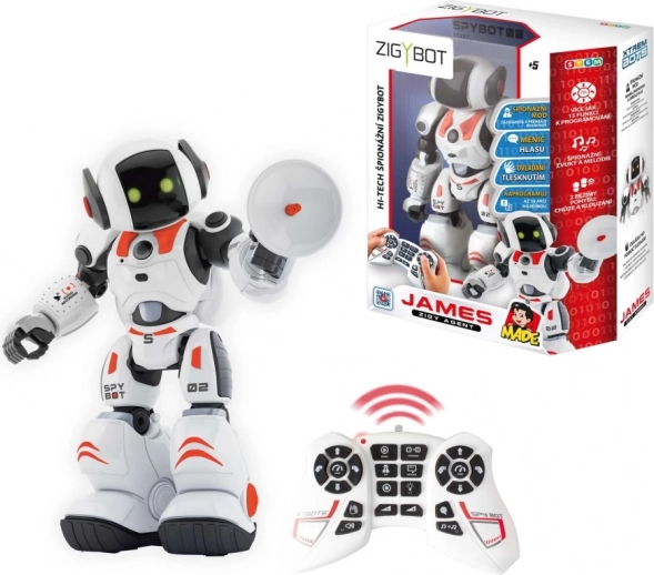 Špionážní robot Zigybot James