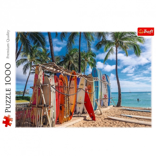 Puzzle 1000 prvků Waikiki Beach Hawaii