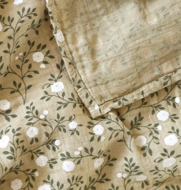 A Little Lovely Company Mušelínové plenky blossom – Dark sage