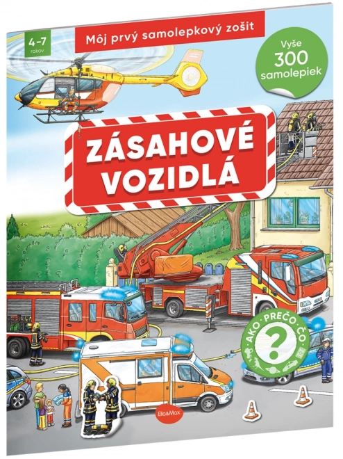 Můj první samolepkový sešit - Zásahová vozidla