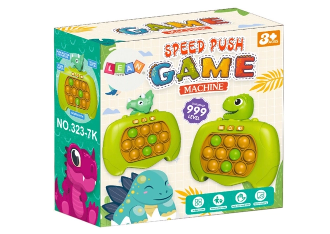 Pop-It Console 999 úrovní Dinosaur Green Hra na obratnost