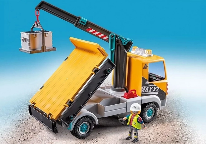 Playmobil Stavební nákladní vůz s jeřábem