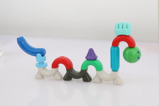 Stick-o magnetické cihly Kočka a pes sada 27 kusů