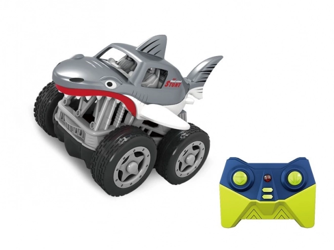 RC mini auto Žralok – šedé terénní auto na dálkové ovládání