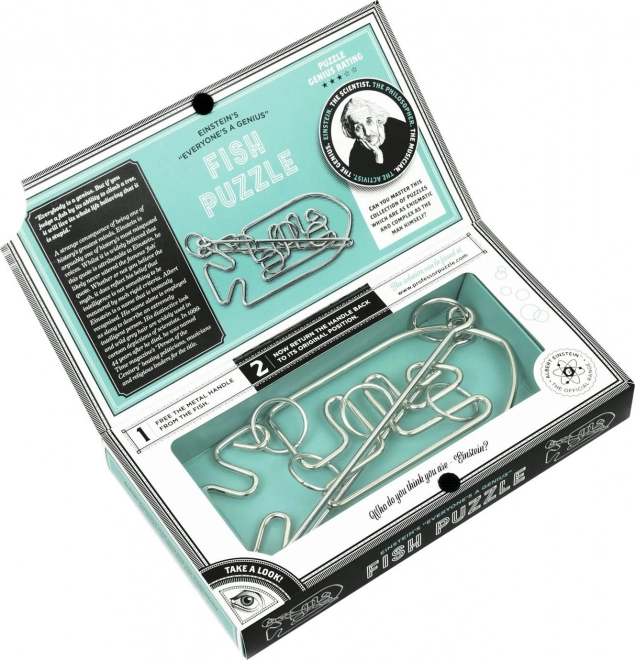 PROFESSOR PUZZLE Hlavolam Albert Einstein č.5: Fish Puzzle