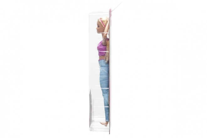 Barbie v pohybu - Blondýnka s modrých legínách HRH27