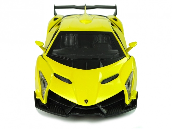 Dálkově ovládané Lamborghini Veneno Yellow 2.4G dálkové ovládání volantu Zvuková světla