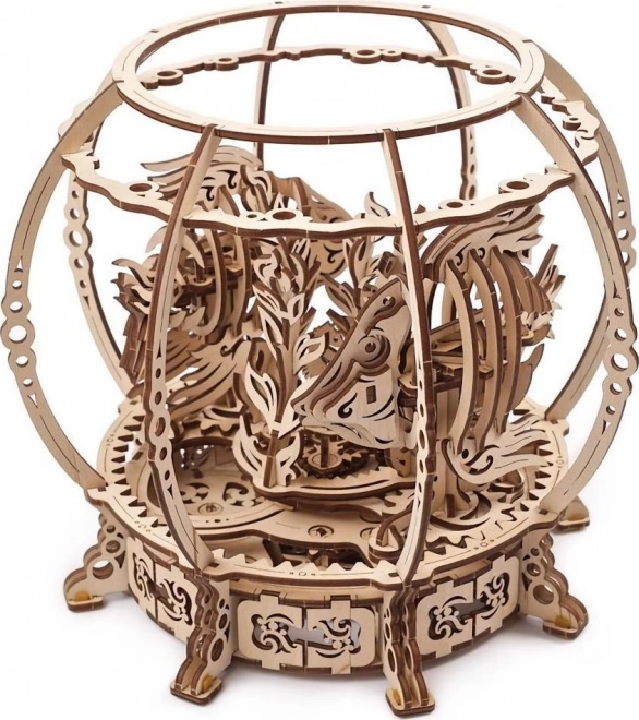 Ugears 3D dřevěné mechanické puzzle Mechanické akvárium