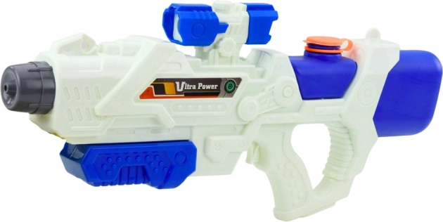 Vodní pistole Ultra Power 600ml bílo-modrá s ručním pumpováním