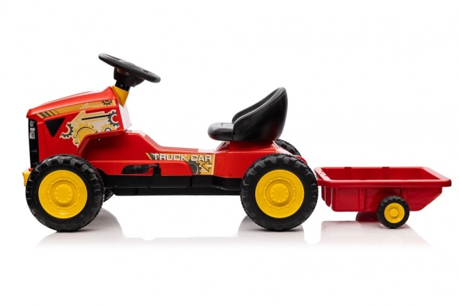 Dětský šlapací traktor červený