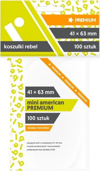 Obaly na karty Mini American Premium 41x63mm 100ks