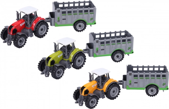 Kovový Traktor s Ohrádkou 19 cm