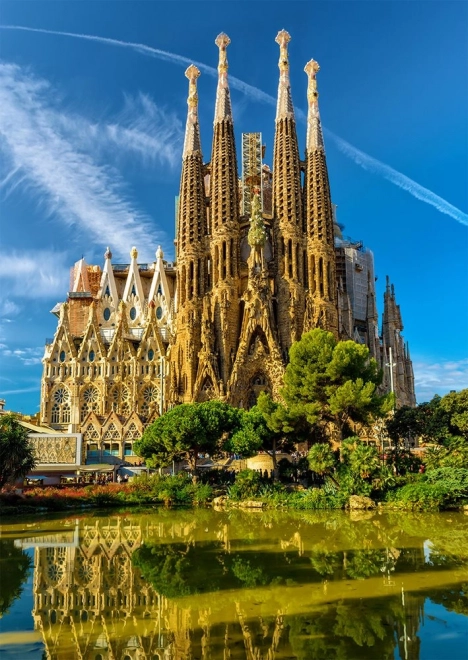 Puzzle Bazilika Sagrada Familia, Barcelona 1000 dílků