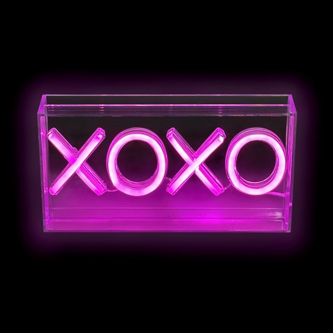 Led neonová lampička XOXO