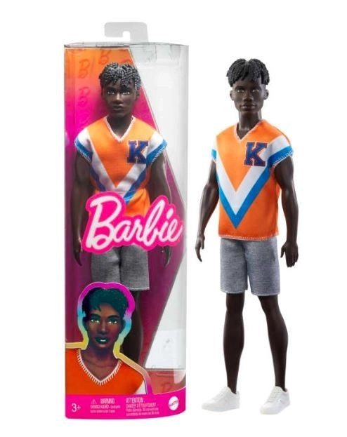 BARBIE Fashionistas Ken panenka s oranžovou košilí