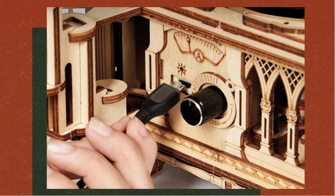 Rokr 3D dřevěné puzzle Klasický gramofon