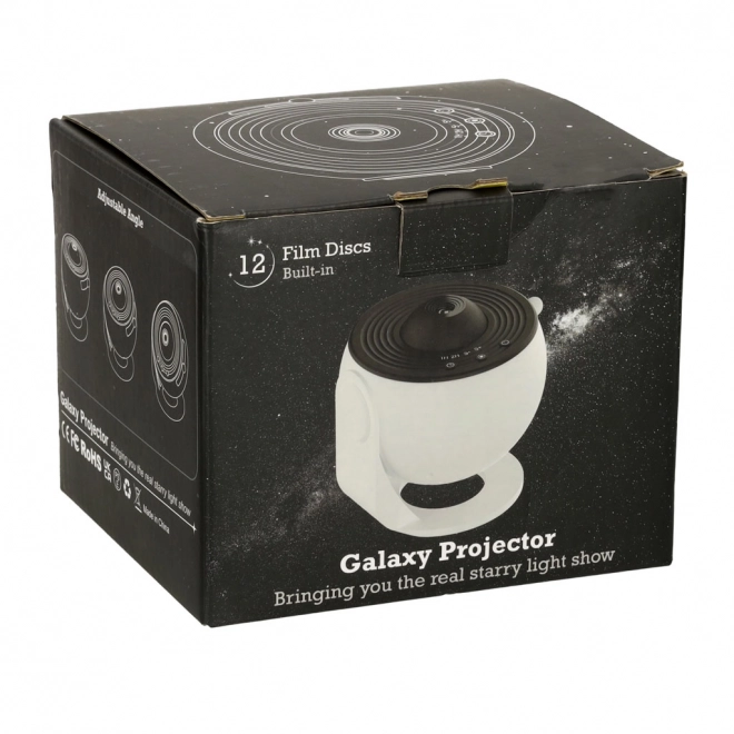 Hvězdný projektor USB LED planetárium 12 disků