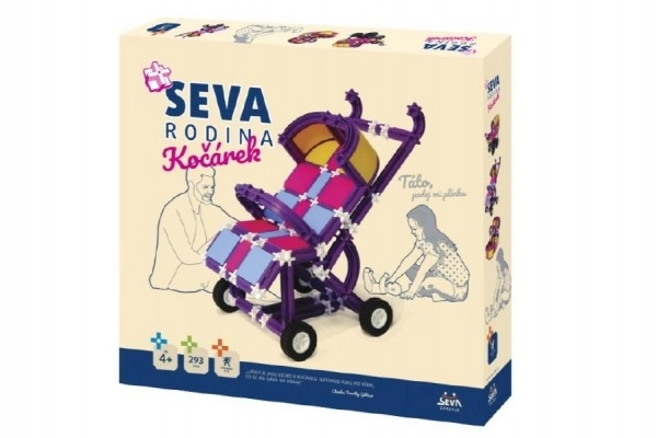 Stavebnice SEVA Rodina Kočárek