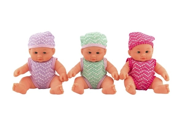 Miminko panenka voňavé pevné tělo plast 18cm 3 barvy 9ks v boxu